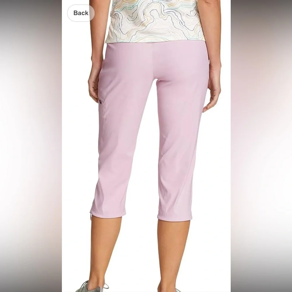 Eddie Bauer Women's Light Plum Women’s 14 Capri Pants - Picture 3 of 14